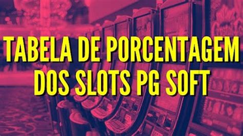 porcentagem dos slots - porcentagem de jogos pg